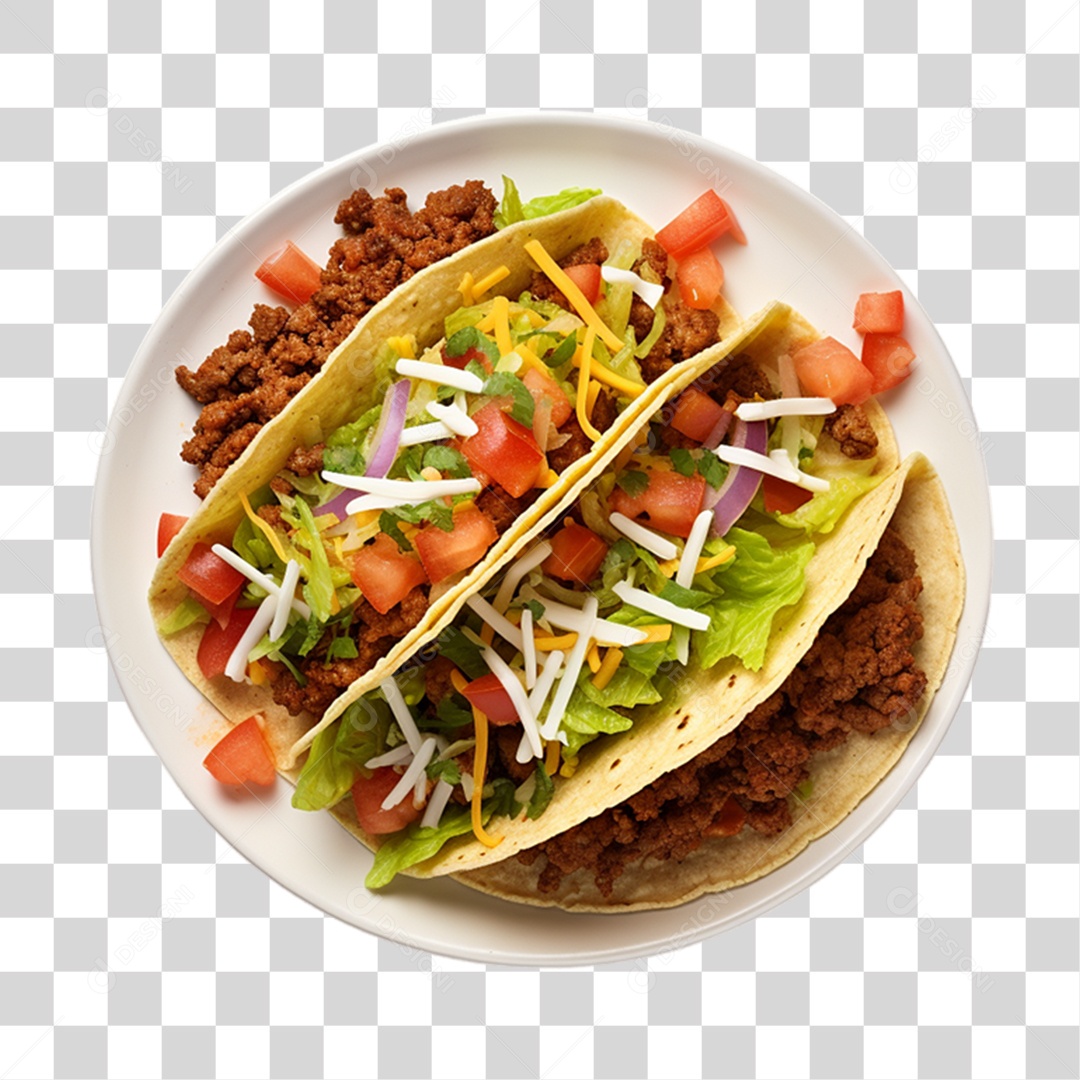 Tacos Salgados Recheados PNG Transparente