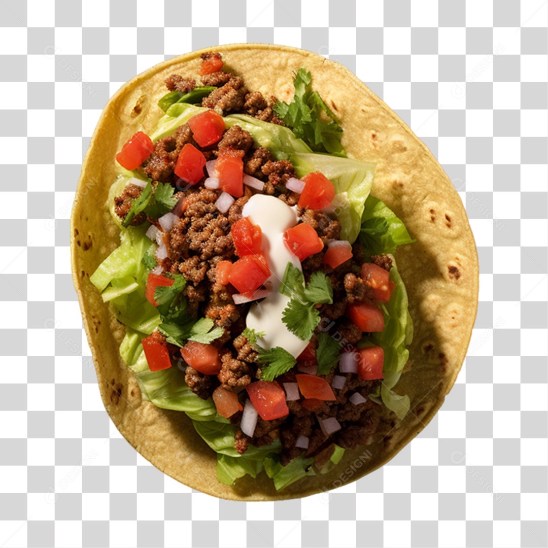 Tacos Salgados Recheados PNG Transparente