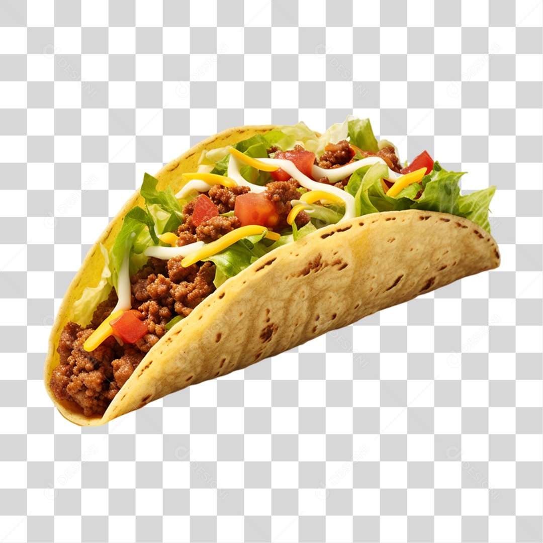 Tacos Salgados Recheados PNG Transparente