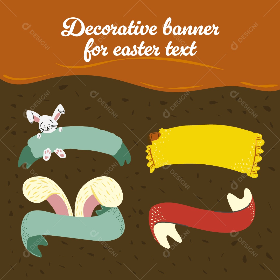 Etiquetas de Pascoa Ilustração Vetor EPS