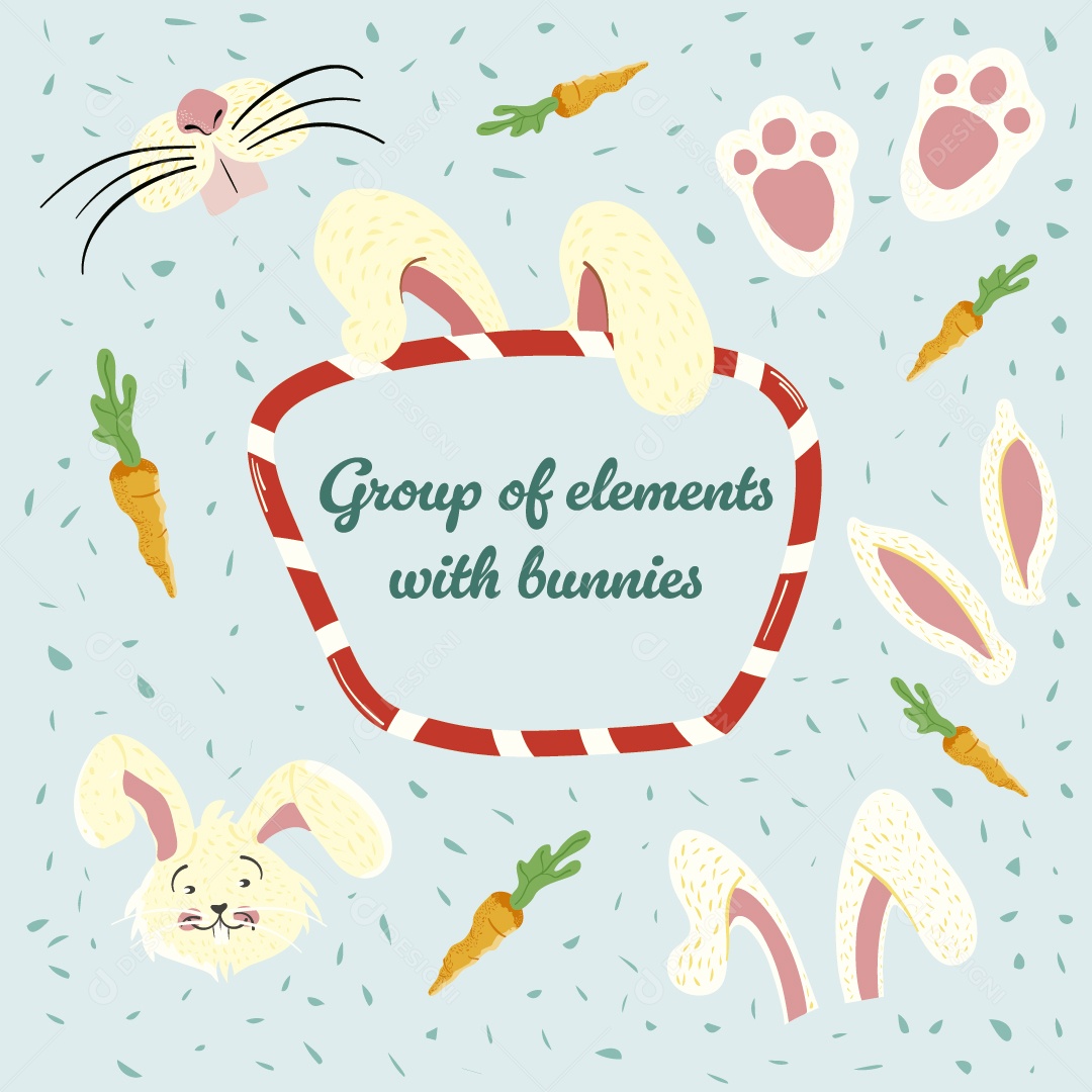 Papel de Parede Pascoa Ilustração Vetor EPS