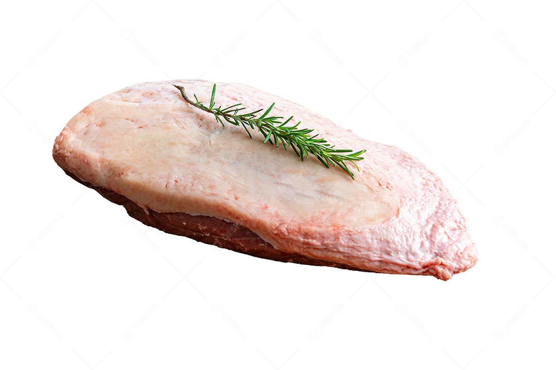 Picanha ou lombo de cima isolado em fundo branco