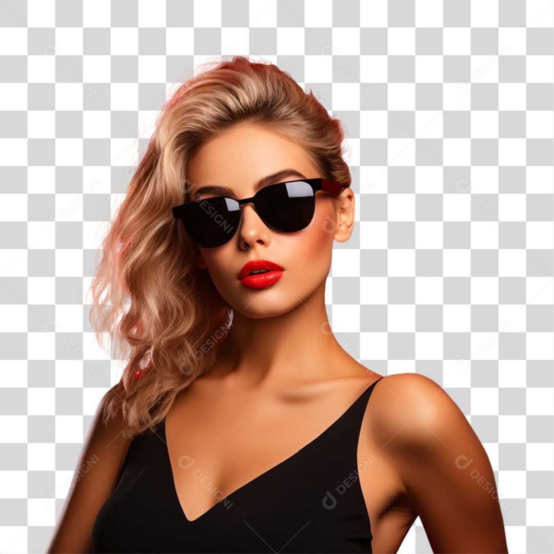 Mulher Compras da Black Friday PNG Transparente