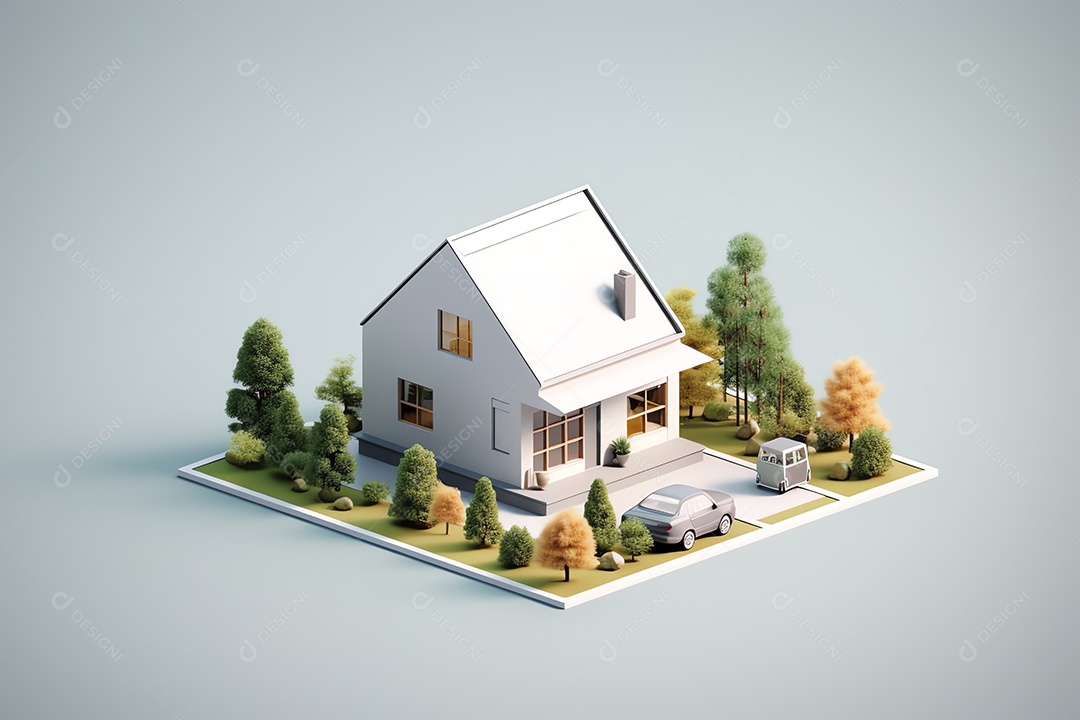 Exterior do moderno escritório da cidade de construção estilo mínimo isométrico, arquitetura empresarial