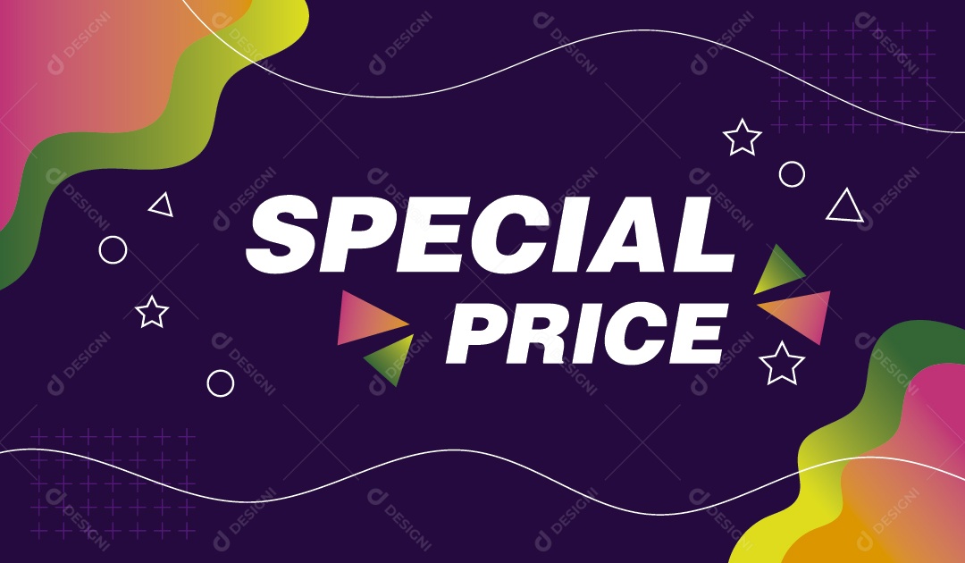 Preço Espacial Ilustração Vetor EPS