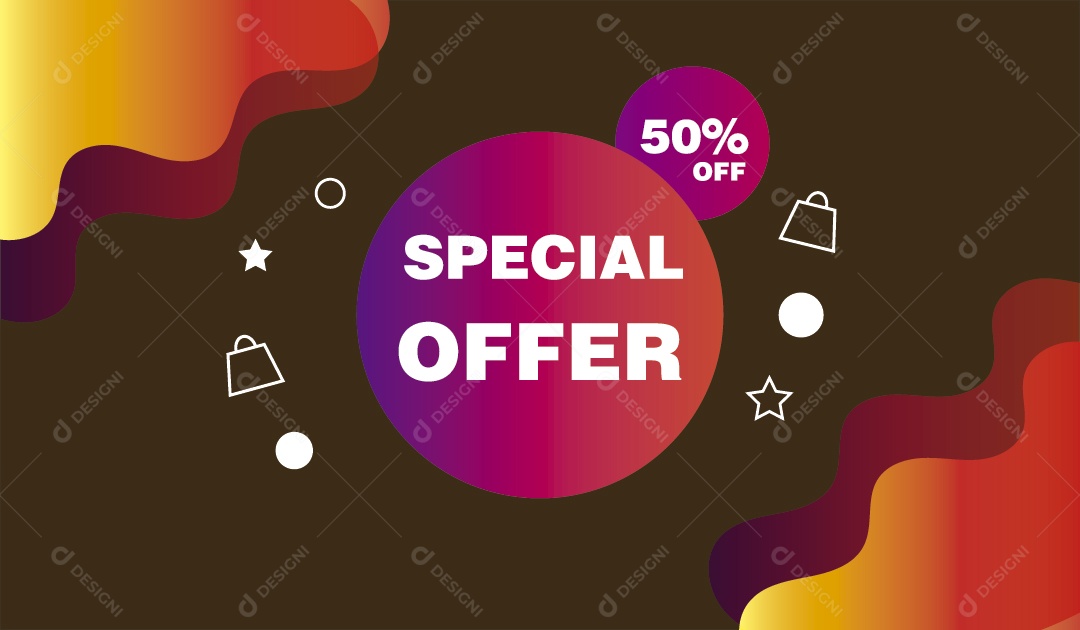 Oferta Especial Ilustração Vetor EPS