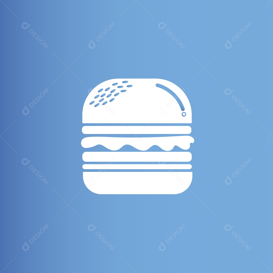 Ícone de Hamburguer Ilustração Vetor EPS