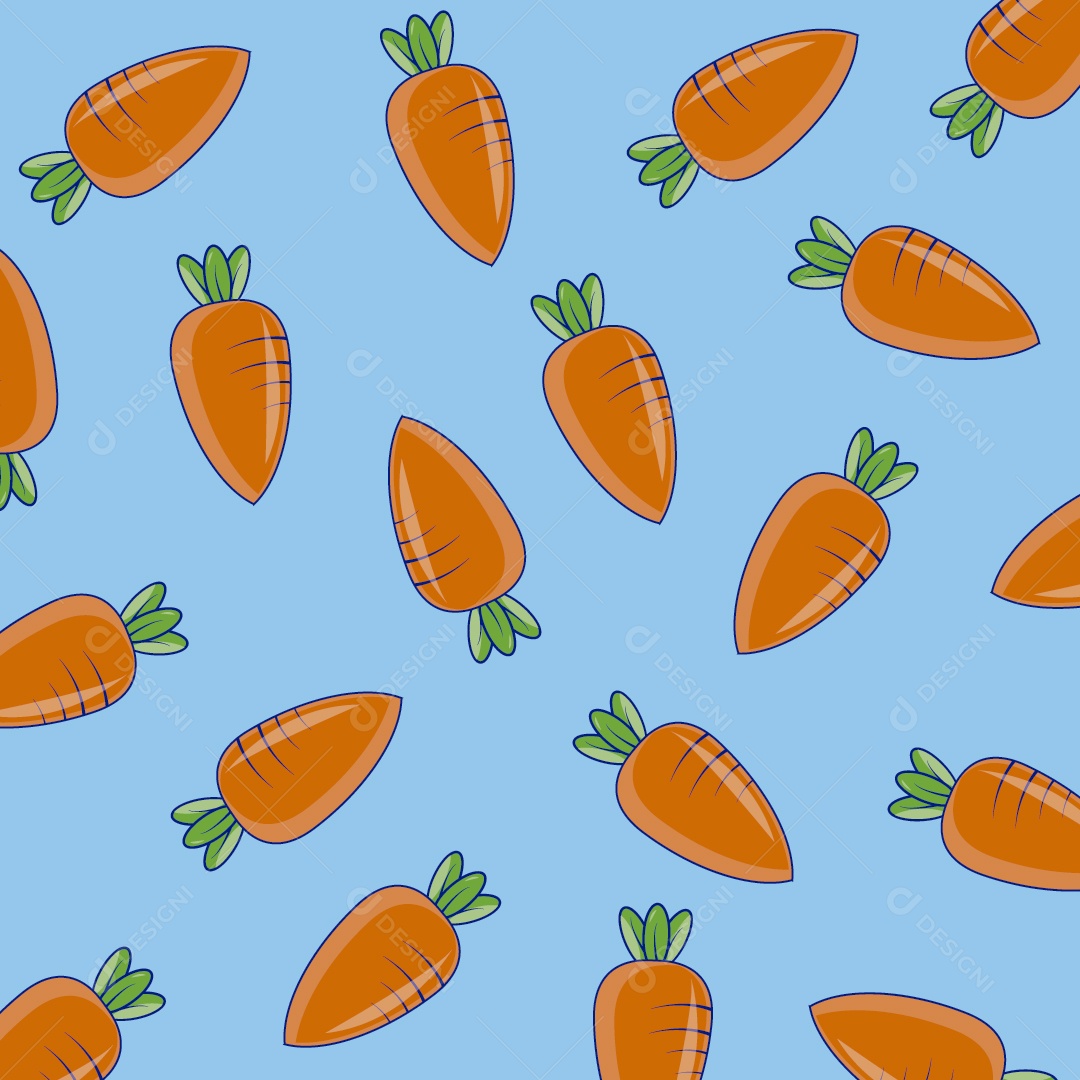 Papel de Parede de Cenoura Ilustração Vetor EPS