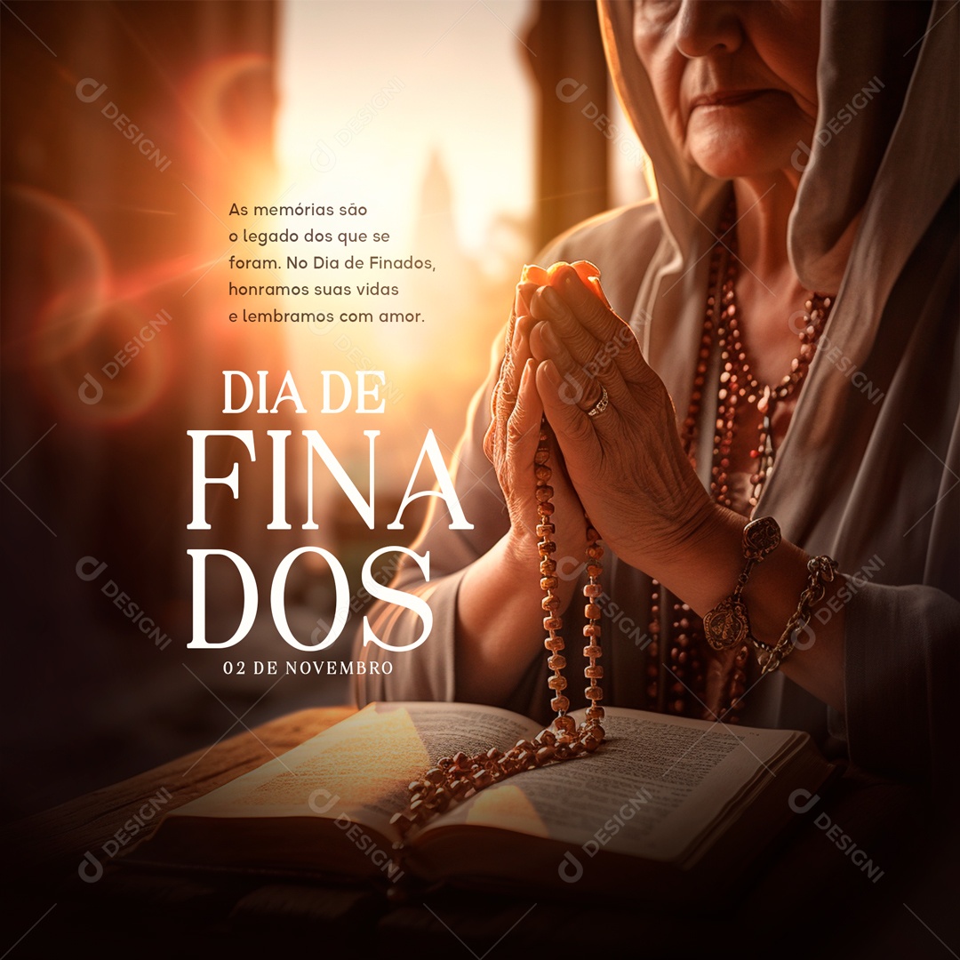 Social Media Dia De Finados 02 De Novembro PSD Editável