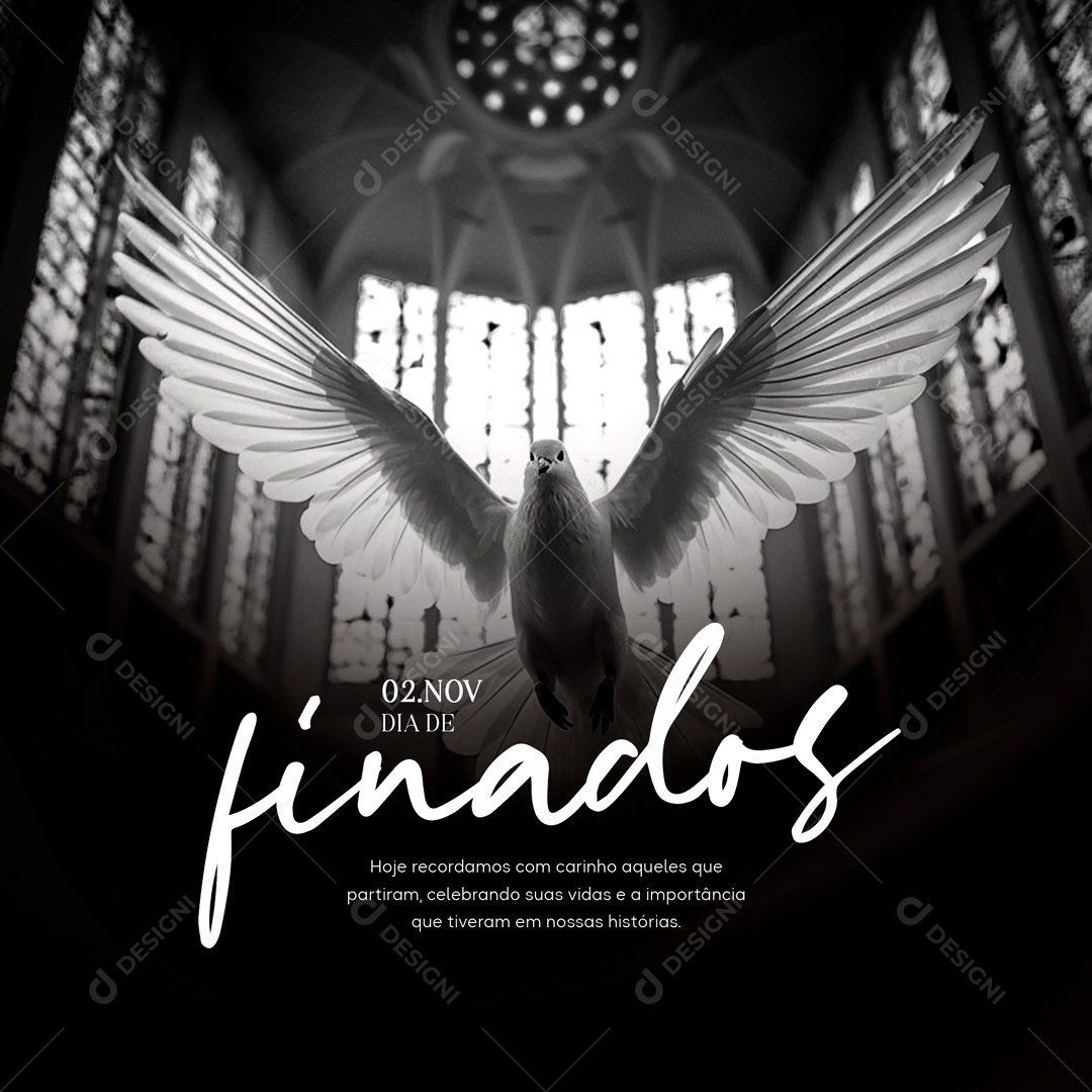 Dia De Finados Aqueles Que Partiram Social Media PSD Editável