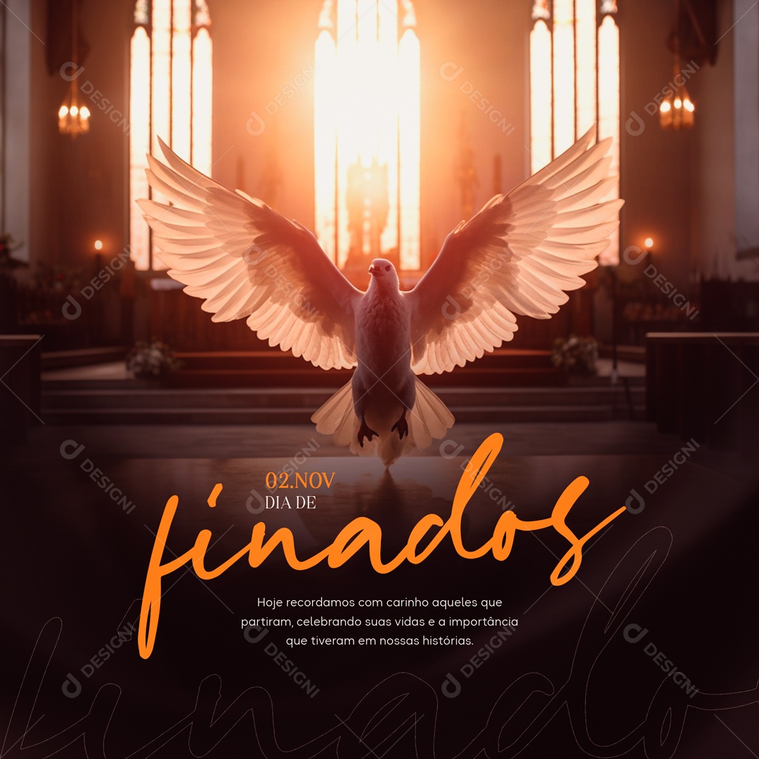 Social Media 02 De Novembro Dia De Finados PSD Editável