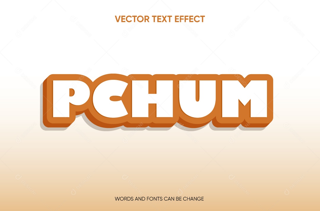 Efeito de Texto Ilustração Vetor EPS Editável