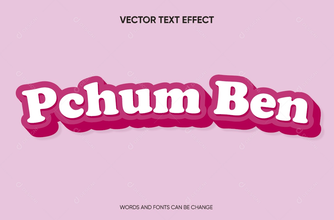 Efeito de Texto Ilustração Vetor EPS Editável