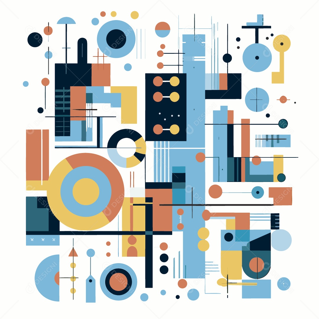 Padrão Geométrico Minimalista Ilustração Vetor EPS