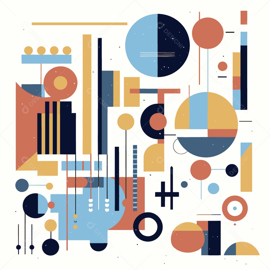 Padrão Geométrico Minimalista Ilustração Vetor EPS