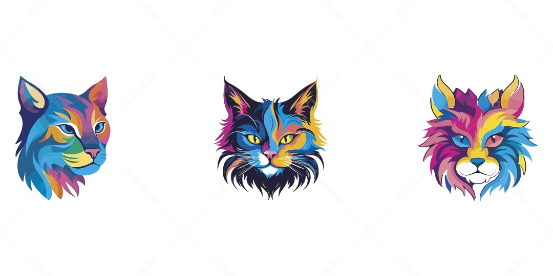 Modelo de Estampa Ilustração Vetor EPS