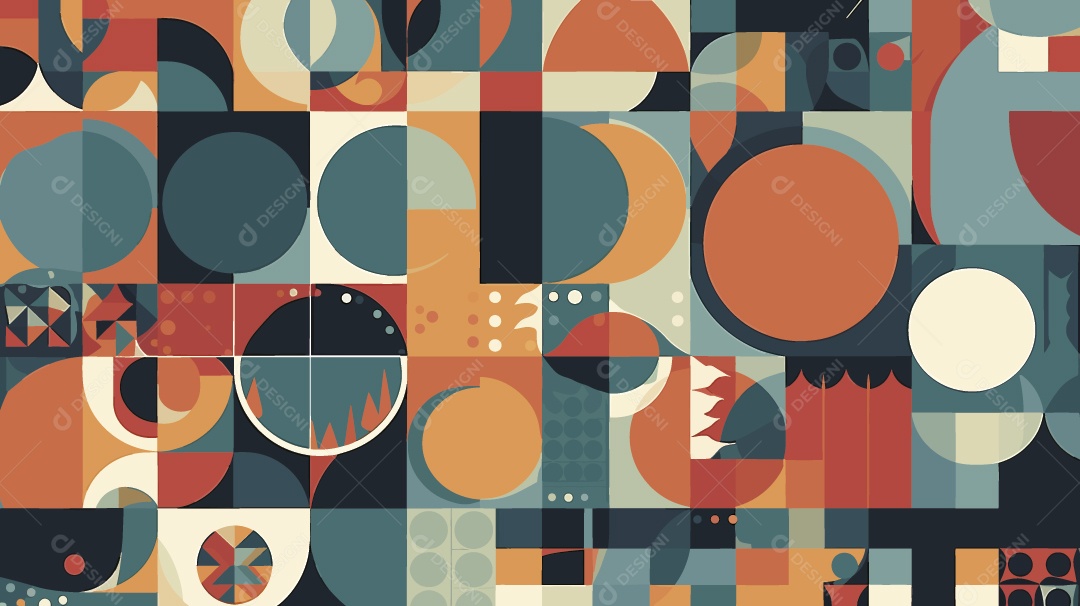 Padrão Geométrico Minimalista Ilustração Vetor EPS