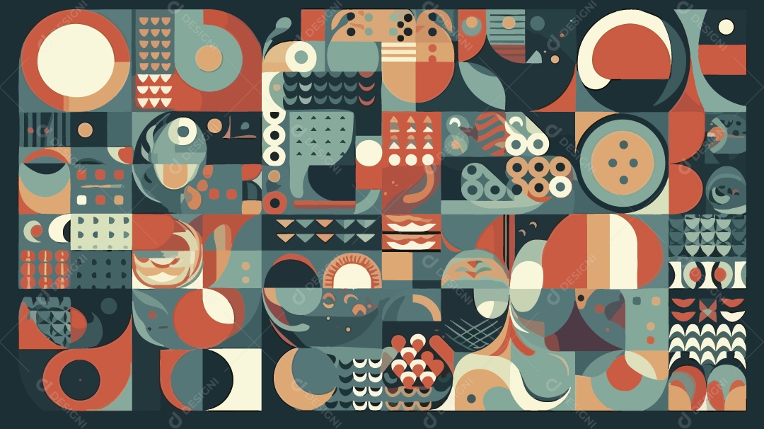 Padrão Geométrico Minimalista Ilustração Vetor EPS