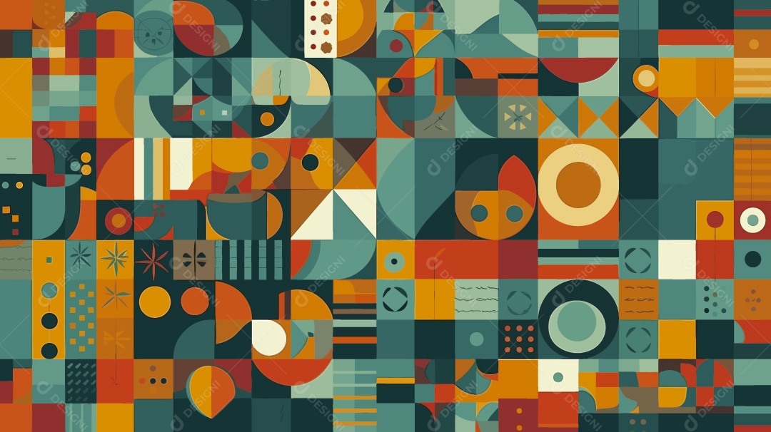 Padrão Geométrico Minimalista Ilustração Vetor EPS