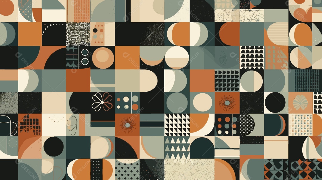 Padrão Geométrico Minimalista Ilustração Vetor EPS