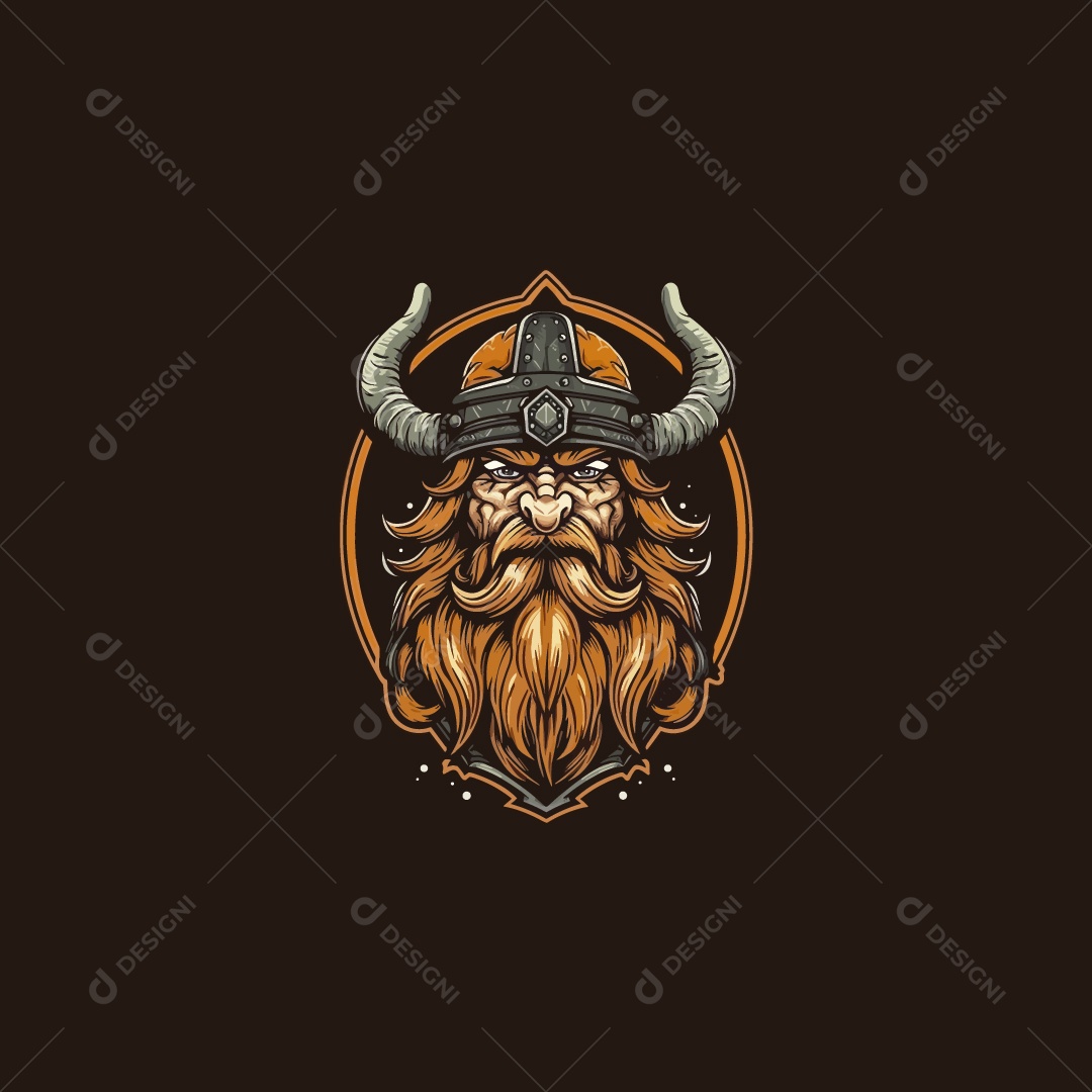 Mascote Velho Ilustração Vetor EPS