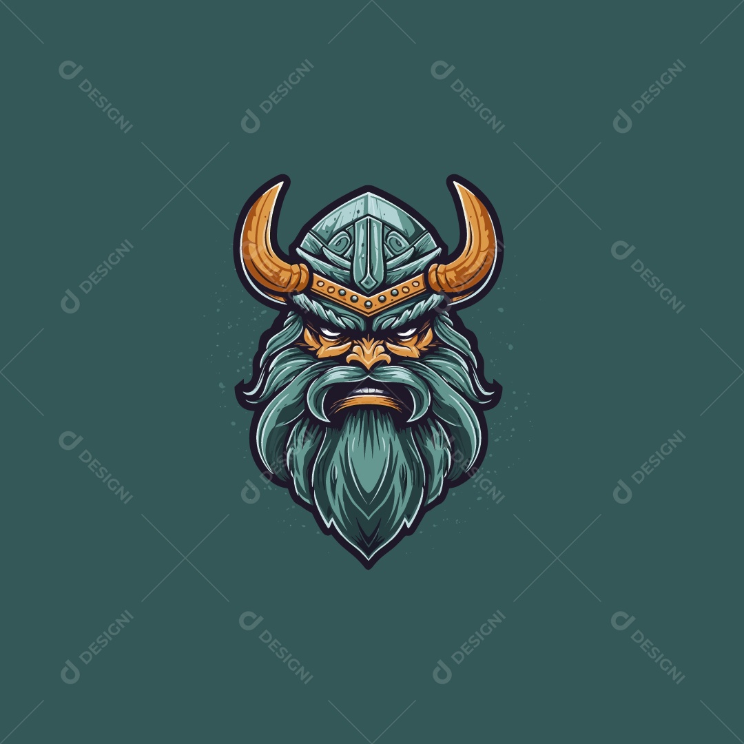 Mascote de um Velho Ilustração Vetor EPS