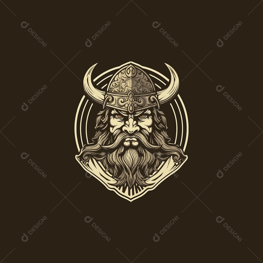 Mascote de um Velho Ilustração Vetor EPS