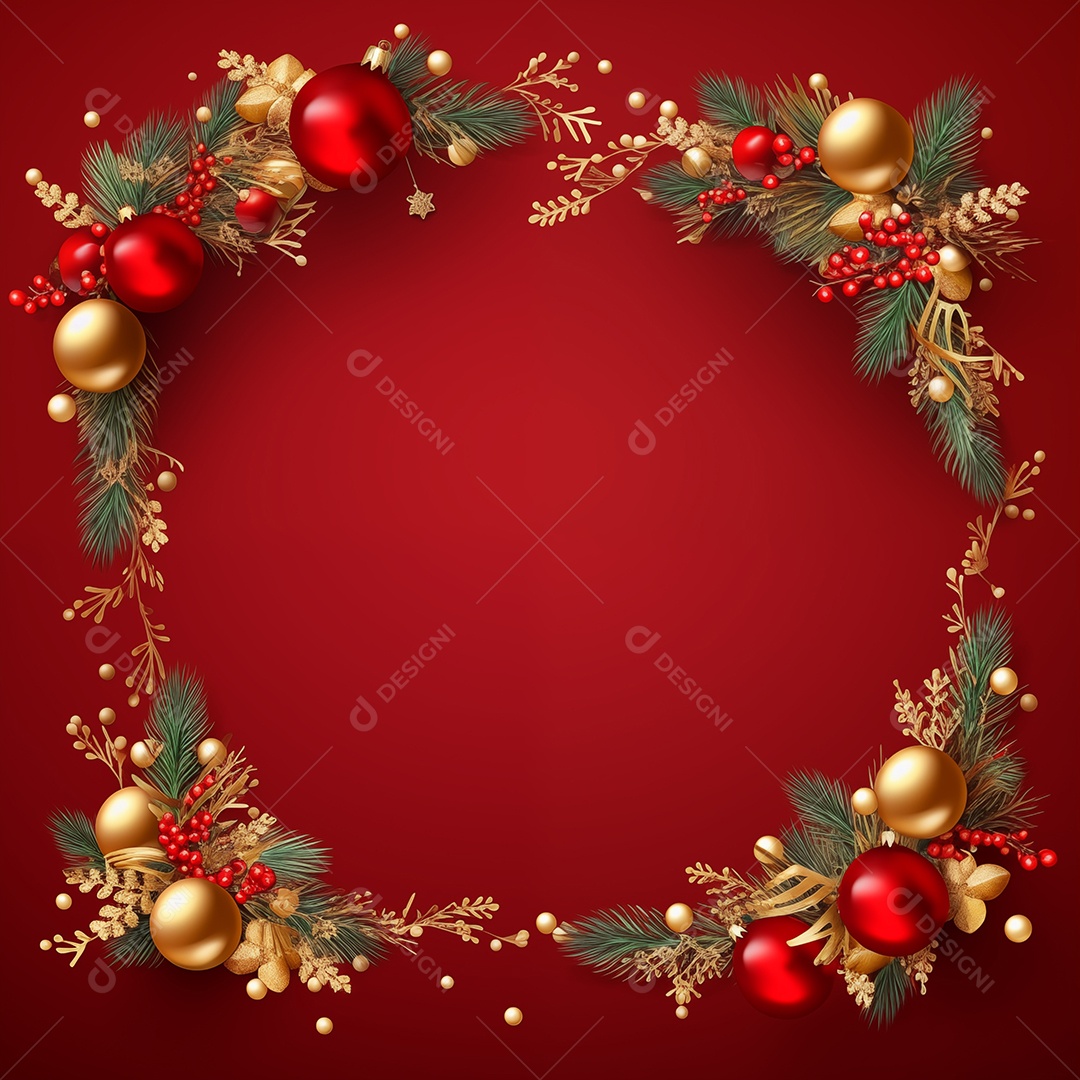 Decoração natalina em arco