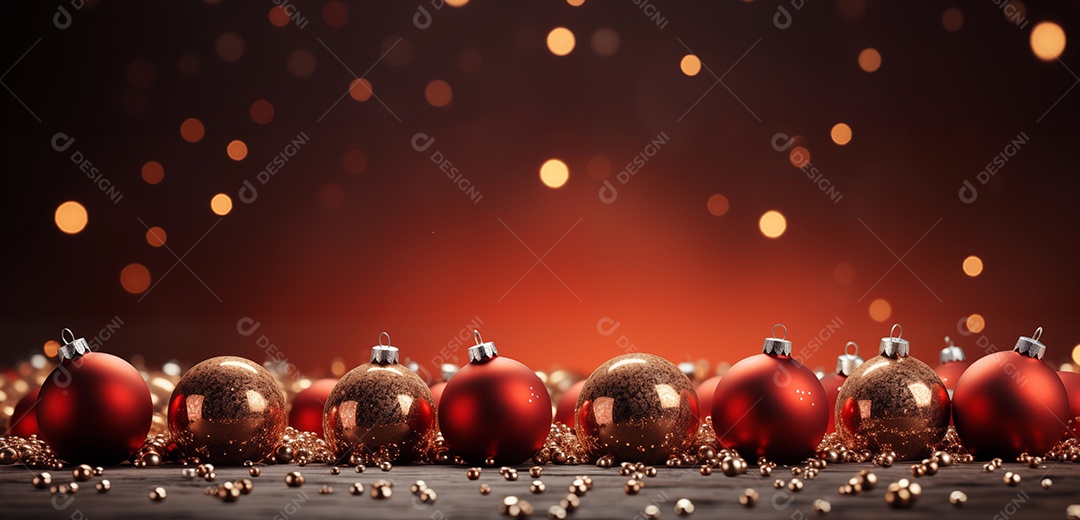 Bolas de enfeitar árvore para o natal