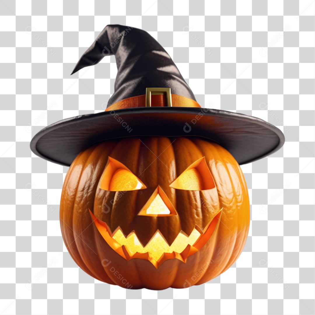 Abóbora de Halloween PNG Transparente