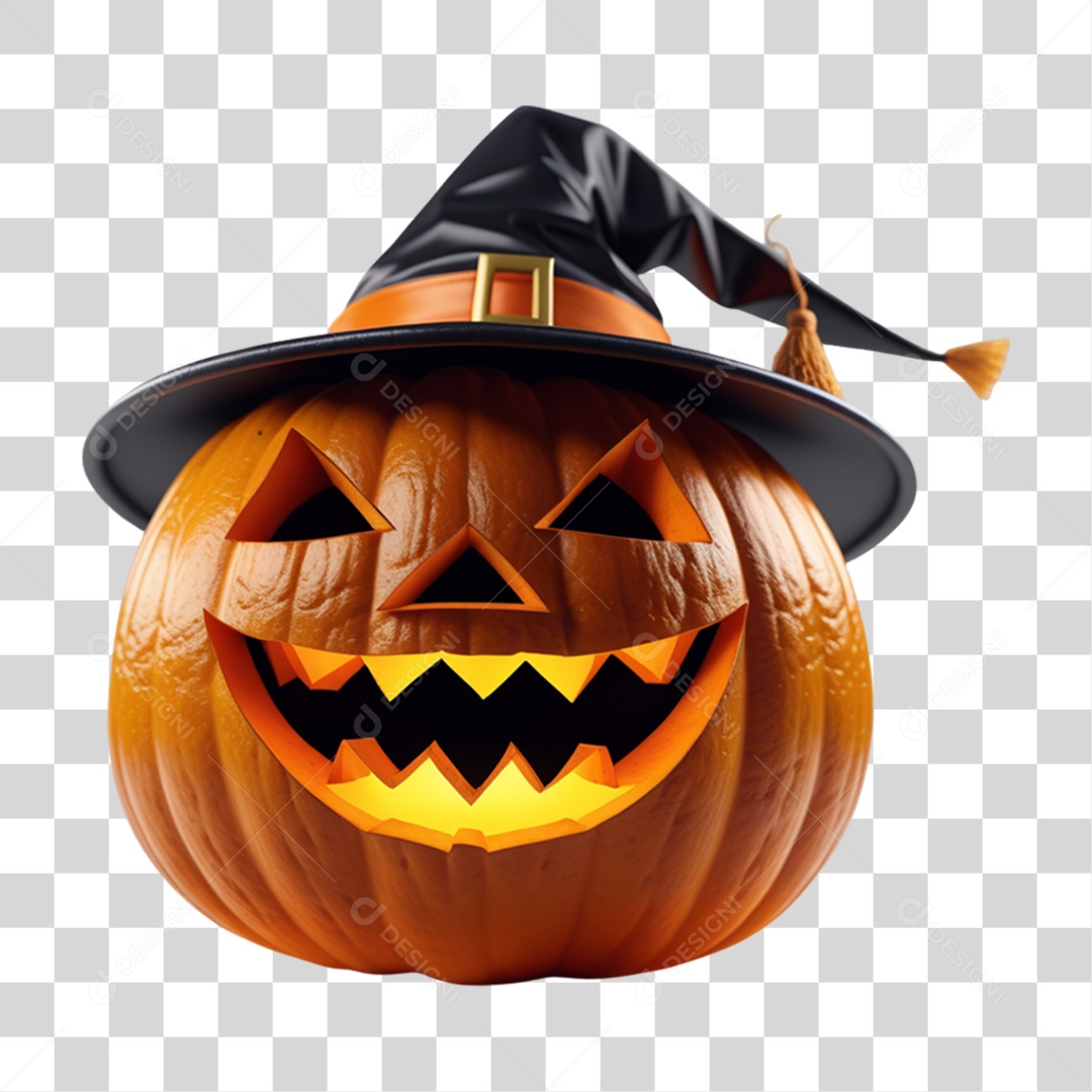 Abóbora de Halloween PNG Transparente
