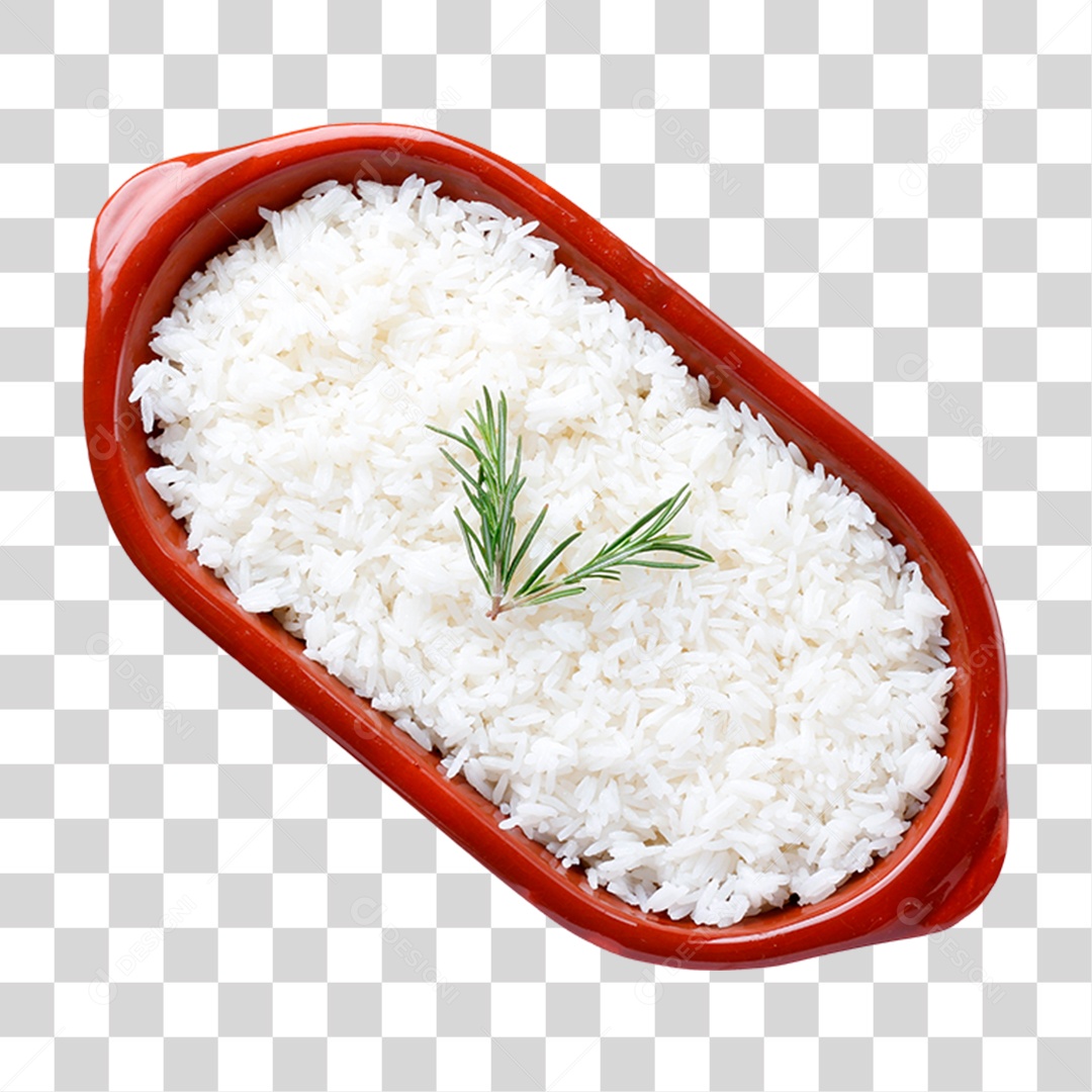 Grão de arroz integral orgânico cozido
