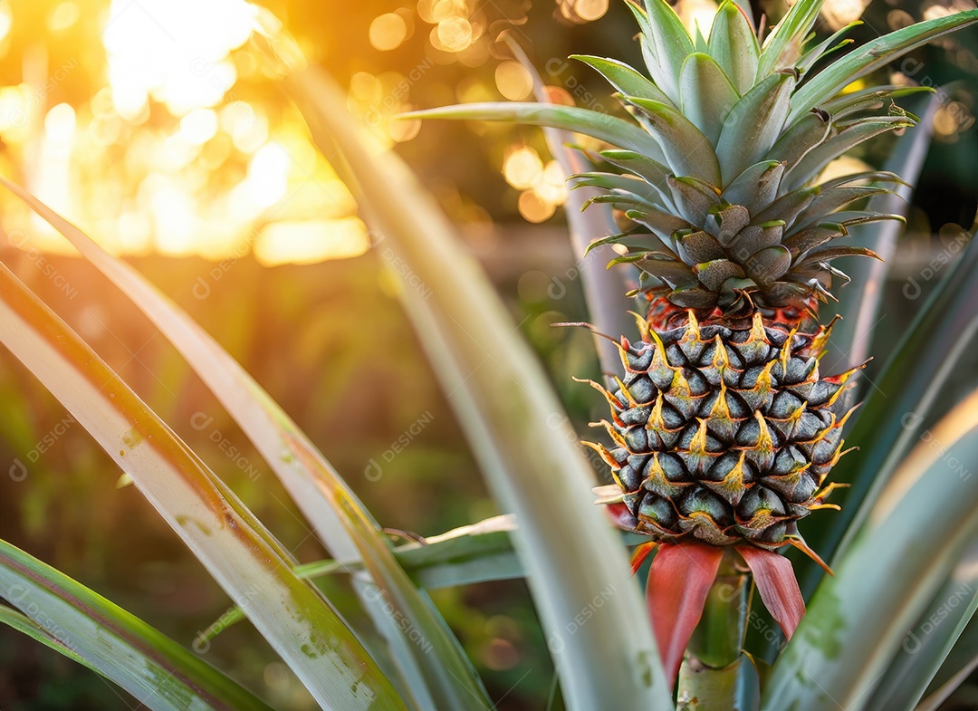 Abacaxi cresce em uma árvore