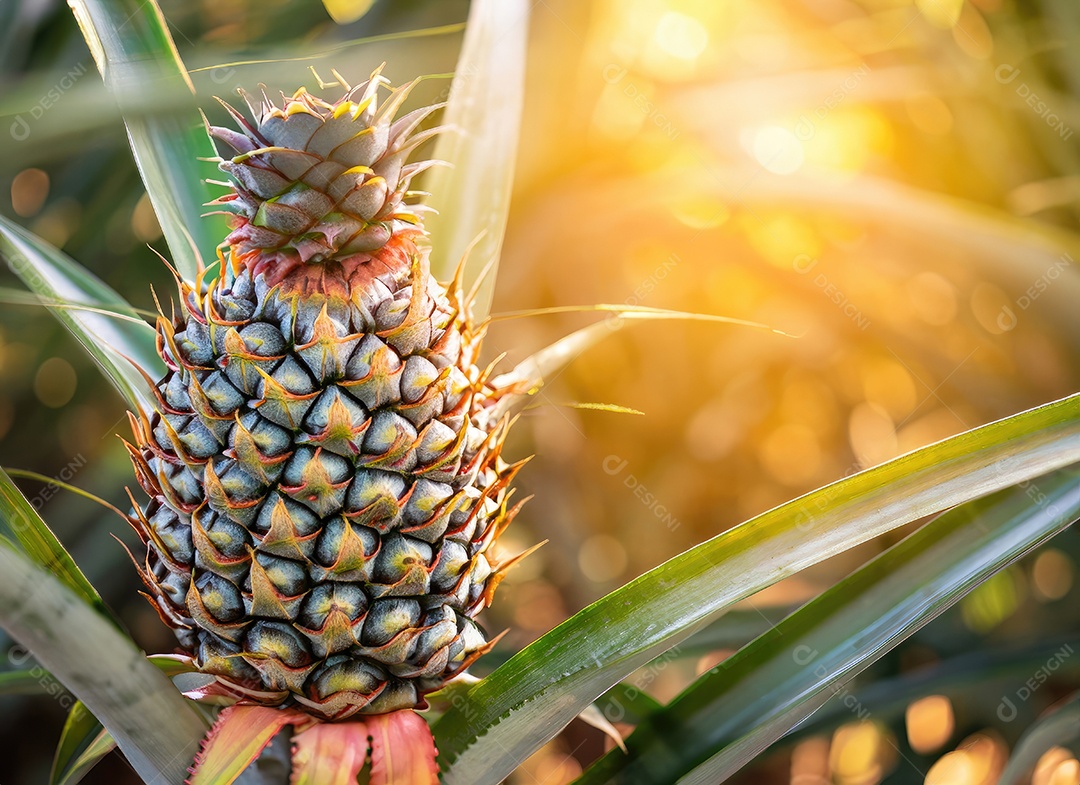 Abacaxi cresce em uma árvore