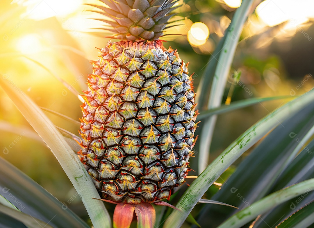 Abacaxi cresce em uma árvore