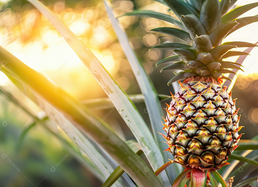 Abacaxi cresce em uma árvore