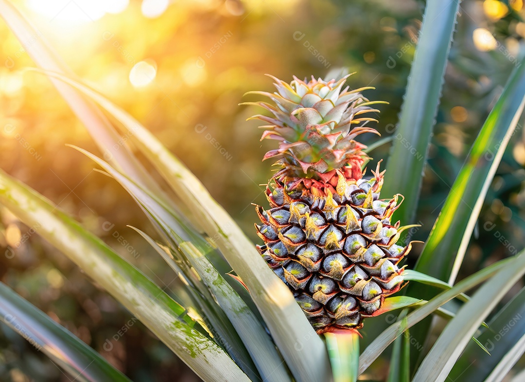 Abacaxi cresce em uma árvore