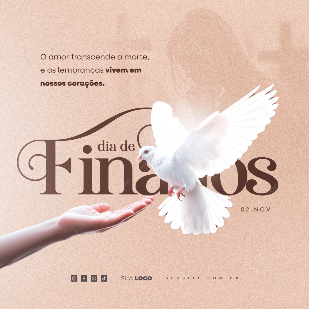 Dia de Finados 02 de Novembro Social Media PSD Editável