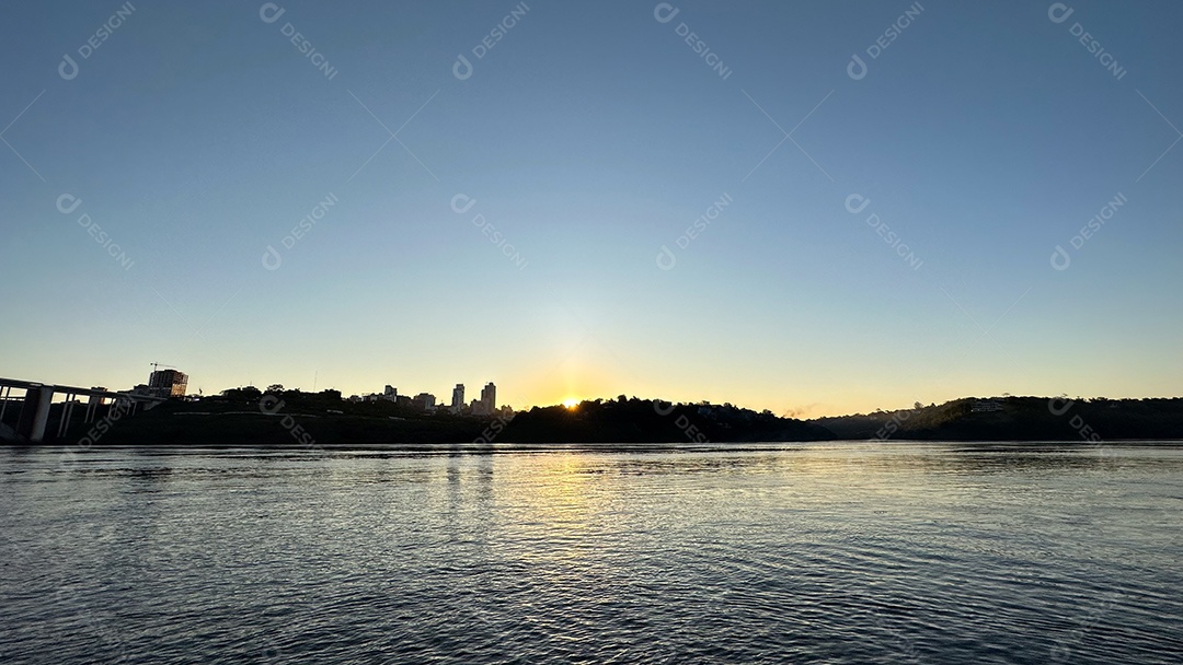 Foto tirada no Rio Iguaçu.