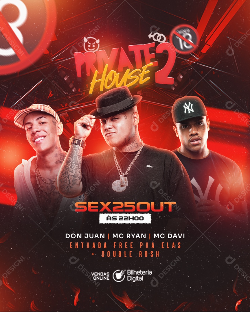 Flyer Feed Private House 2 Social Media PSD Editável