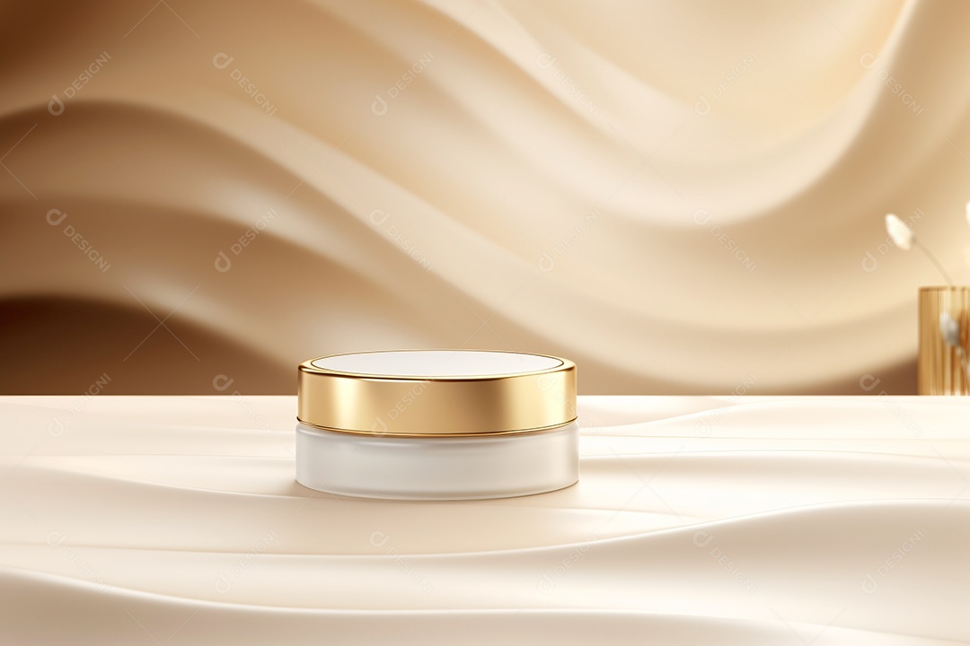 Frasco branco e dourado imagem para Composições Ano novo