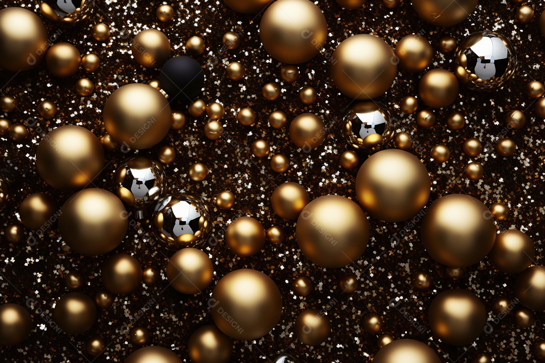 Bola dourada imagem para Composições Ano novo