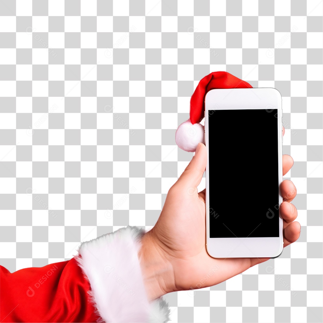 Mão Segurando o Celular PNG Transparente