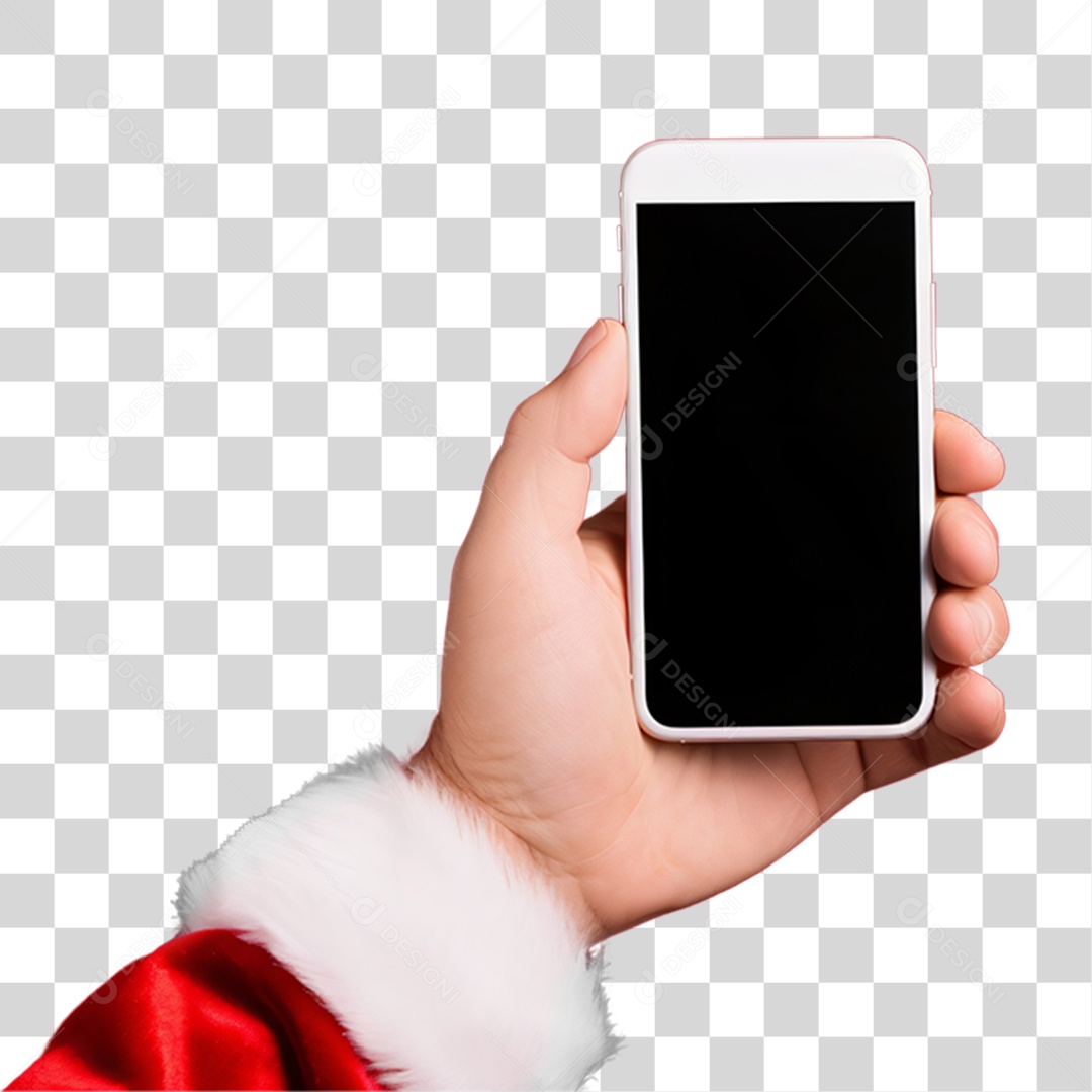 Mão Segurando o Celular PNG Transparente