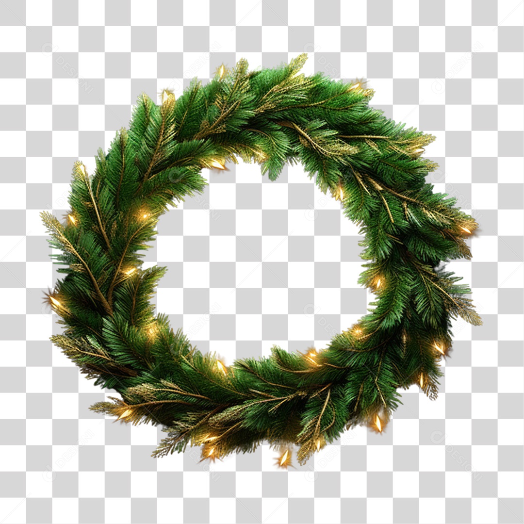 Guirlanda Natalina Decorações Enfeites PNG Transparente