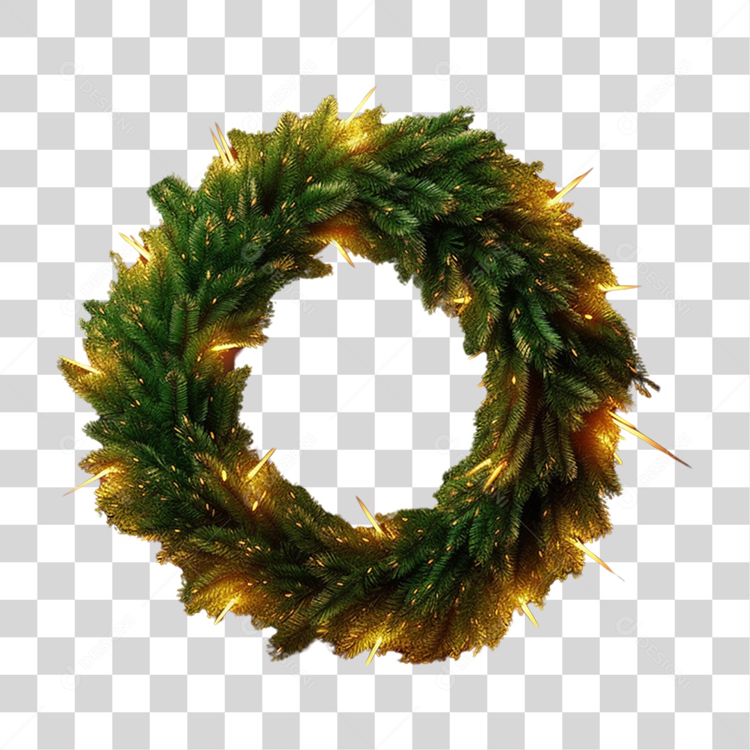 Guirlanda Natalina Decorações Enfeites PNG Transparente