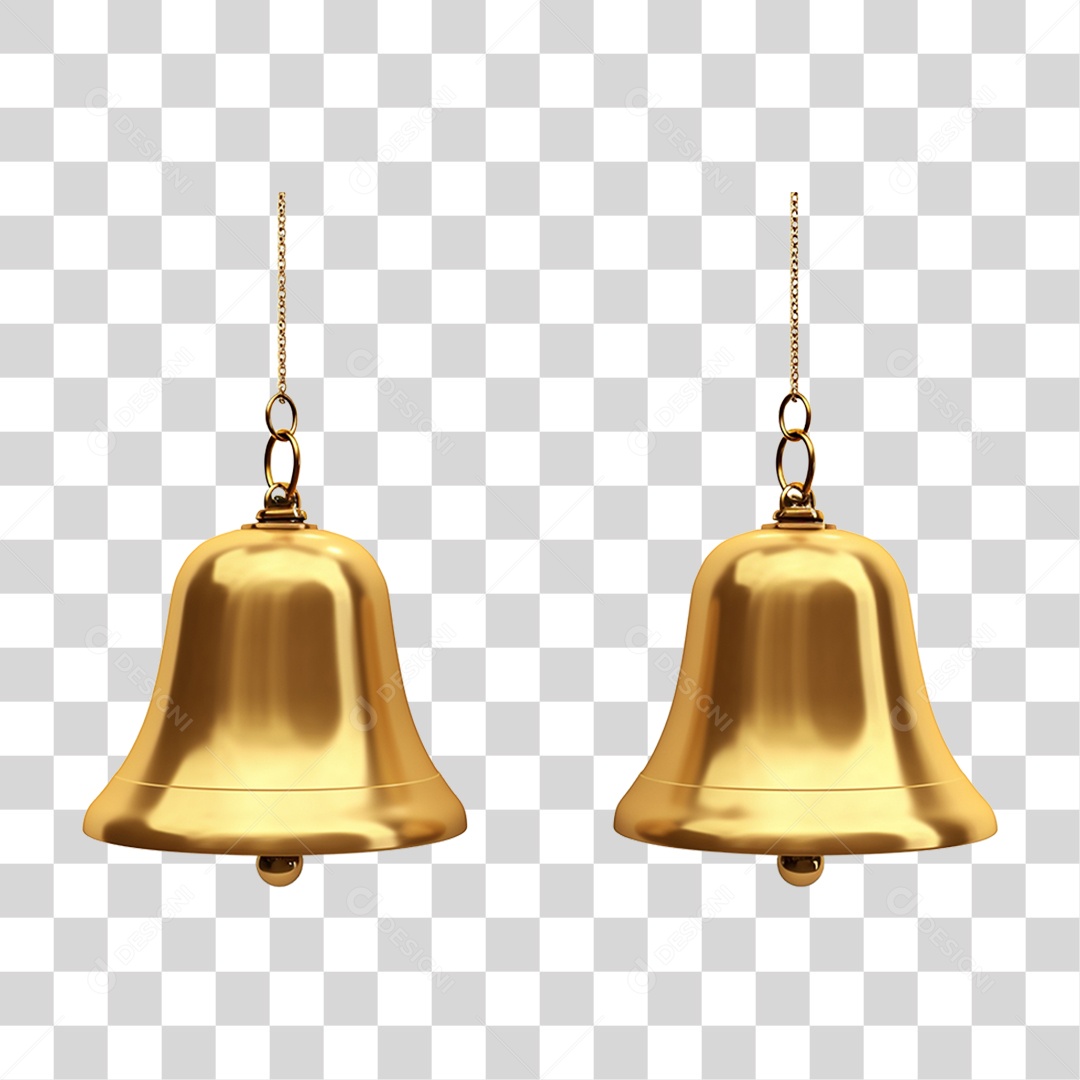 Sinos Para Enfeite de Natal PNG Transparente
