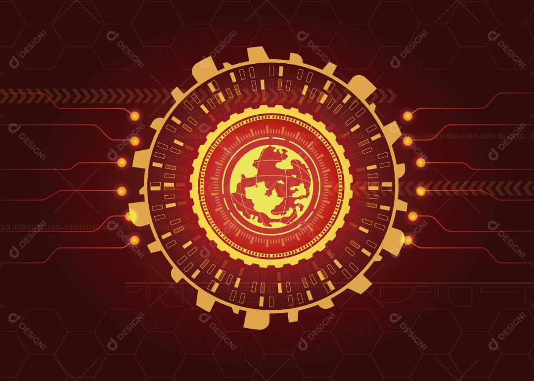 Background Abstrato Tecnológico Ilustração Vetor EPS