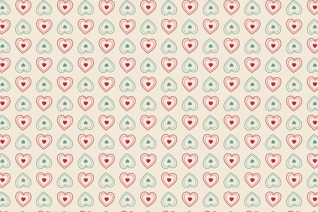 Padrão de Corações Ilustração Vetor EPS