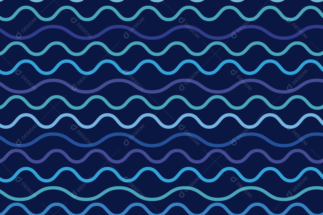 Padrão de Linhas Onduladas Ilustração Vetor EPS